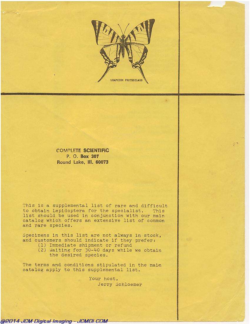 Complete Scientific 1978 Catalog page scan